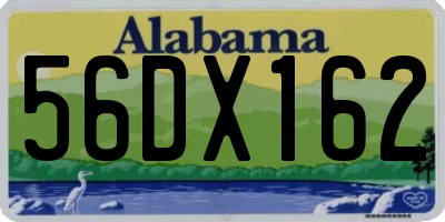 AL license plate 56DX162