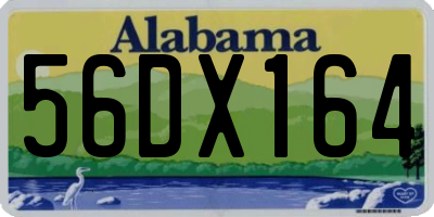 AL license plate 56DX164