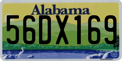 AL license plate 56DX169