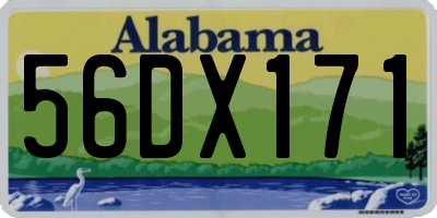 AL license plate 56DX171