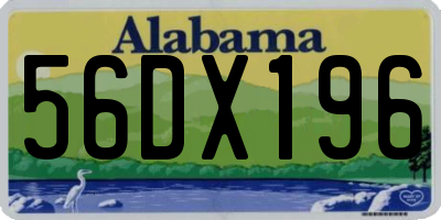 AL license plate 56DX196