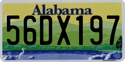 AL license plate 56DX197