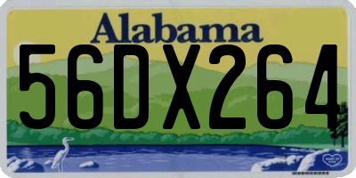 AL license plate 56DX264