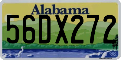 AL license plate 56DX272