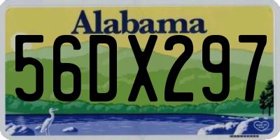 AL license plate 56DX297