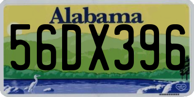 AL license plate 56DX396