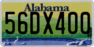 AL license plate 56DX400