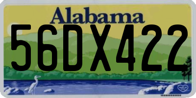 AL license plate 56DX422