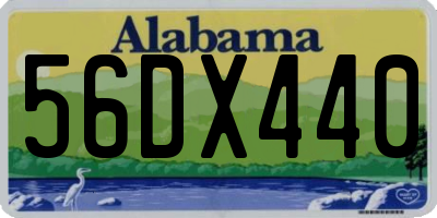 AL license plate 56DX440