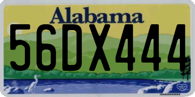 AL license plate 56DX444