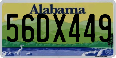 AL license plate 56DX449