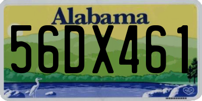 AL license plate 56DX461