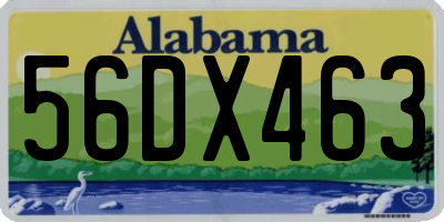 AL license plate 56DX463