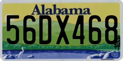 AL license plate 56DX468