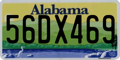 AL license plate 56DX469