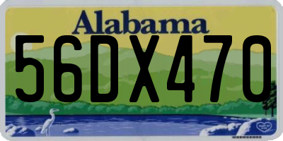 AL license plate 56DX470