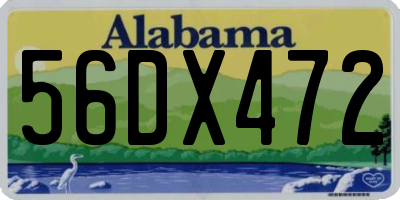 AL license plate 56DX472