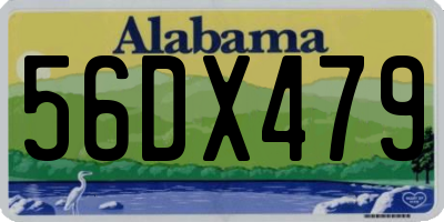 AL license plate 56DX479