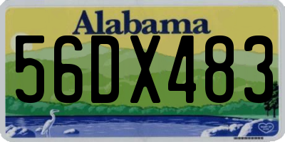 AL license plate 56DX483