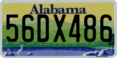 AL license plate 56DX486
