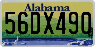 AL license plate 56DX490