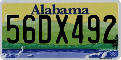 AL license plate 56DX492
