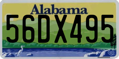 AL license plate 56DX495