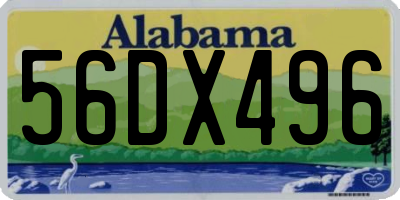 AL license plate 56DX496