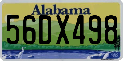 AL license plate 56DX498