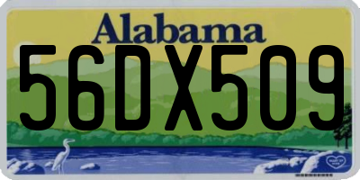 AL license plate 56DX509