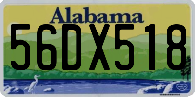 AL license plate 56DX518