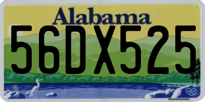 AL license plate 56DX525
