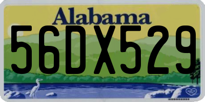 AL license plate 56DX529