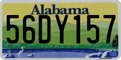 AL license plate 56DY157