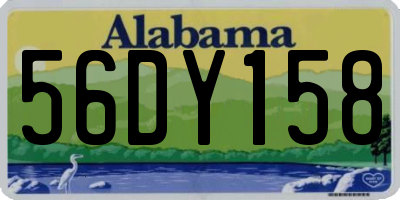 AL license plate 56DY158