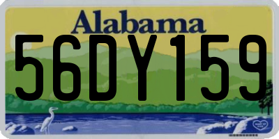 AL license plate 56DY159