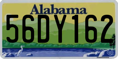 AL license plate 56DY162