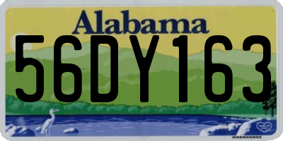 AL license plate 56DY163