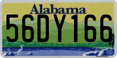 AL license plate 56DY166