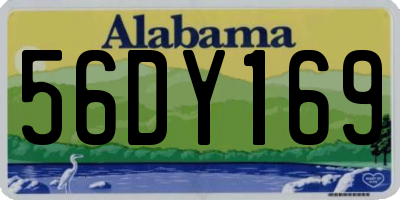 AL license plate 56DY169