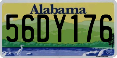 AL license plate 56DY176