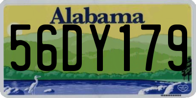 AL license plate 56DY179