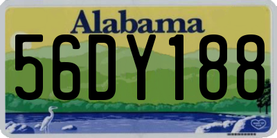 AL license plate 56DY188