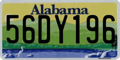AL license plate 56DY196
