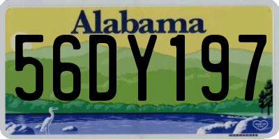 AL license plate 56DY197