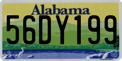 AL license plate 56DY199