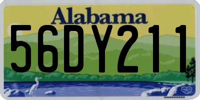 AL license plate 56DY211