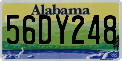 AL license plate 56DY248