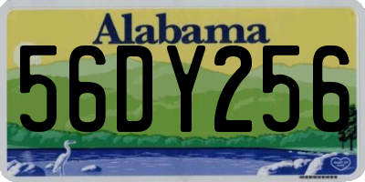 AL license plate 56DY256