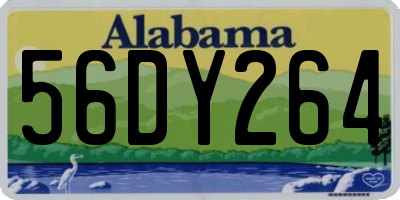 AL license plate 56DY264